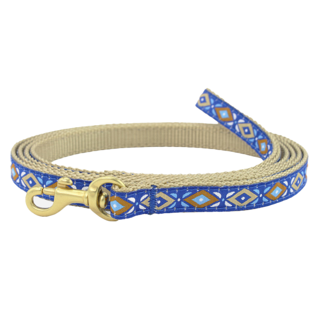 AZTEC-BLUE-DOG-LEASH-SMALL-BREED-TEACUP
