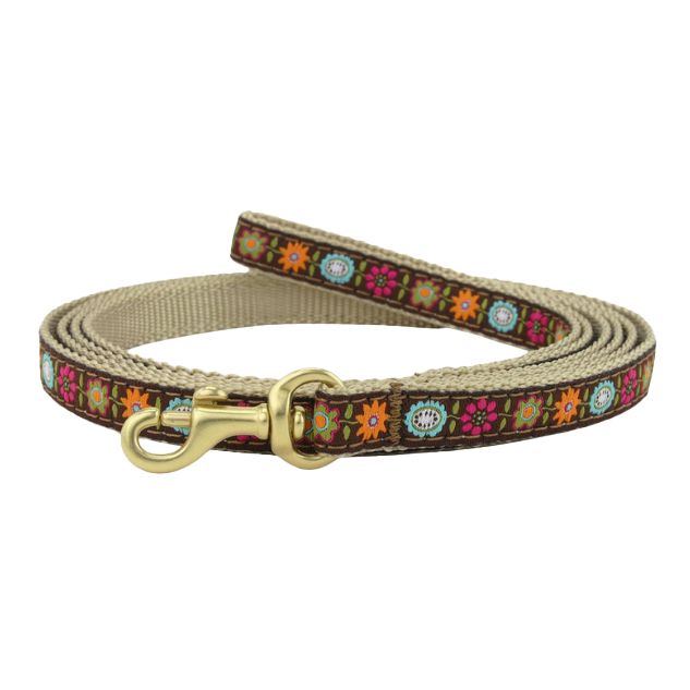 BELLA-FLORAL-DOG-LEASH-SMALL-BREED-TEACUP