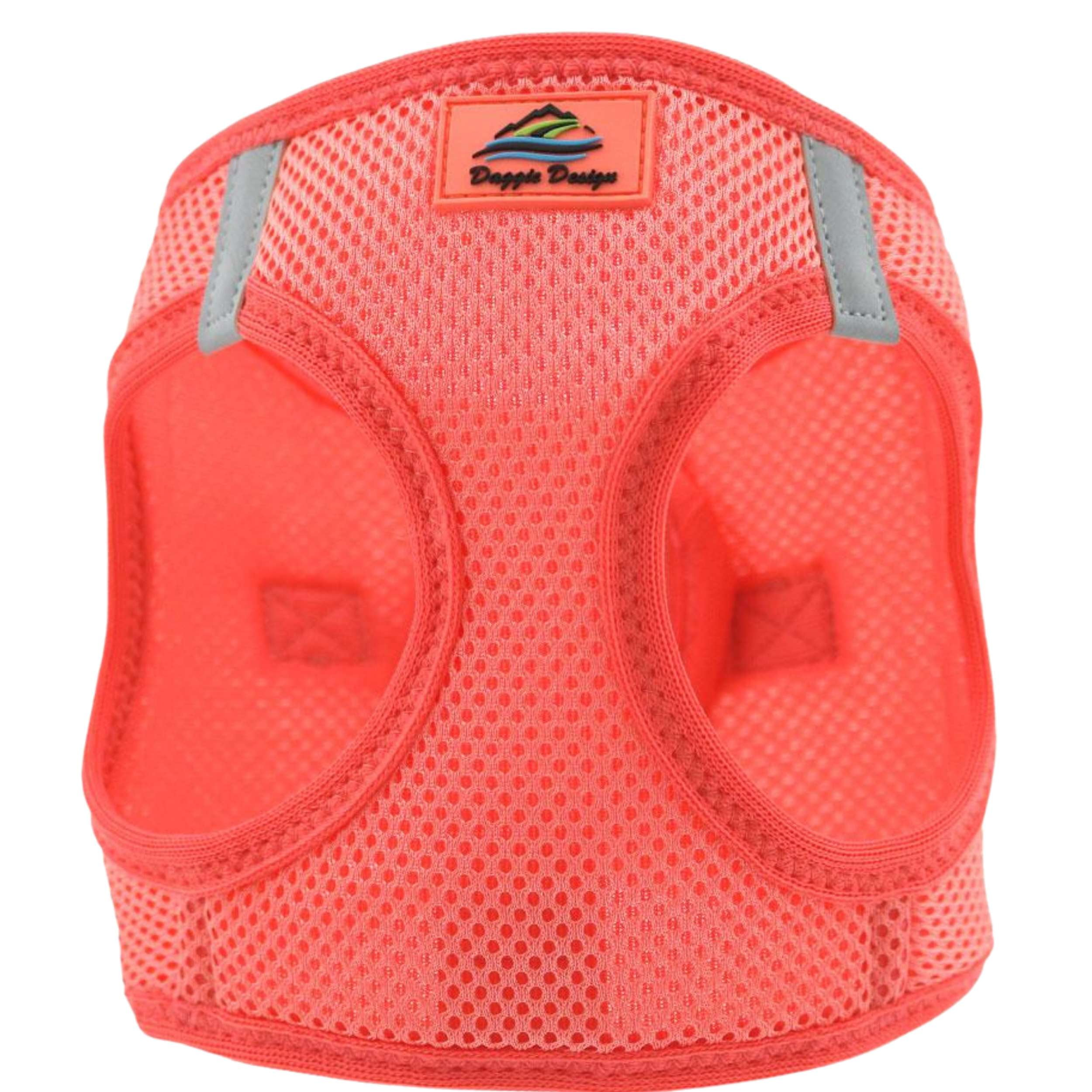 Choke-Free Mesh Dog Harness Coral - Main Image