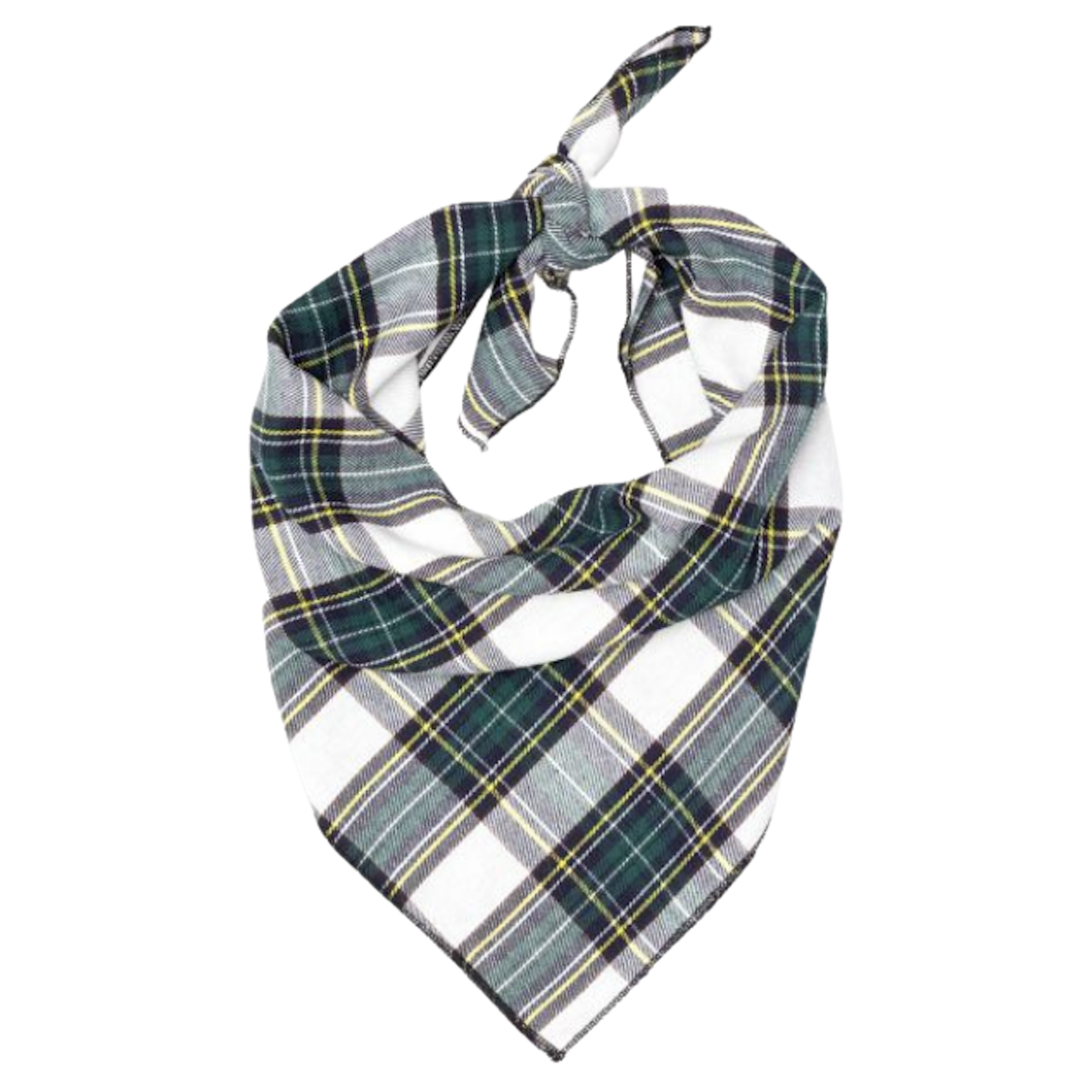 Dog Bandana Stewart Tartan Plaid Green boulderbarks