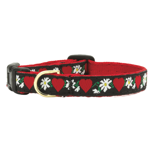 HEARTS-FLOWERS-DOG-COLLAR-SMALL-BREED-TEACUP