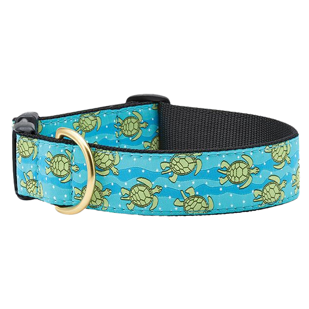 SEA-TURTLES-DOG-COLLAR-EXTRA-WIDE-LARGE-BREED