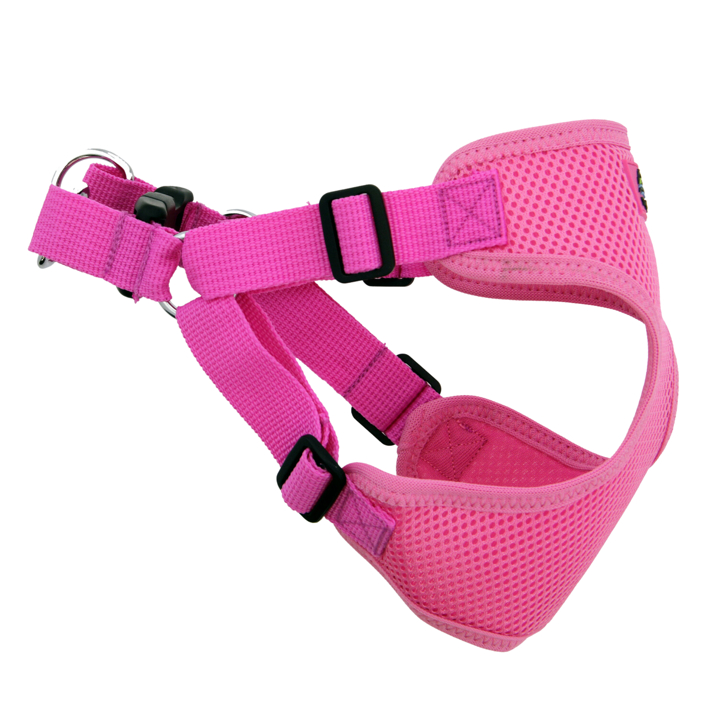 CANDY-PINK-WRAP-SNAP-DOG-HARNESS