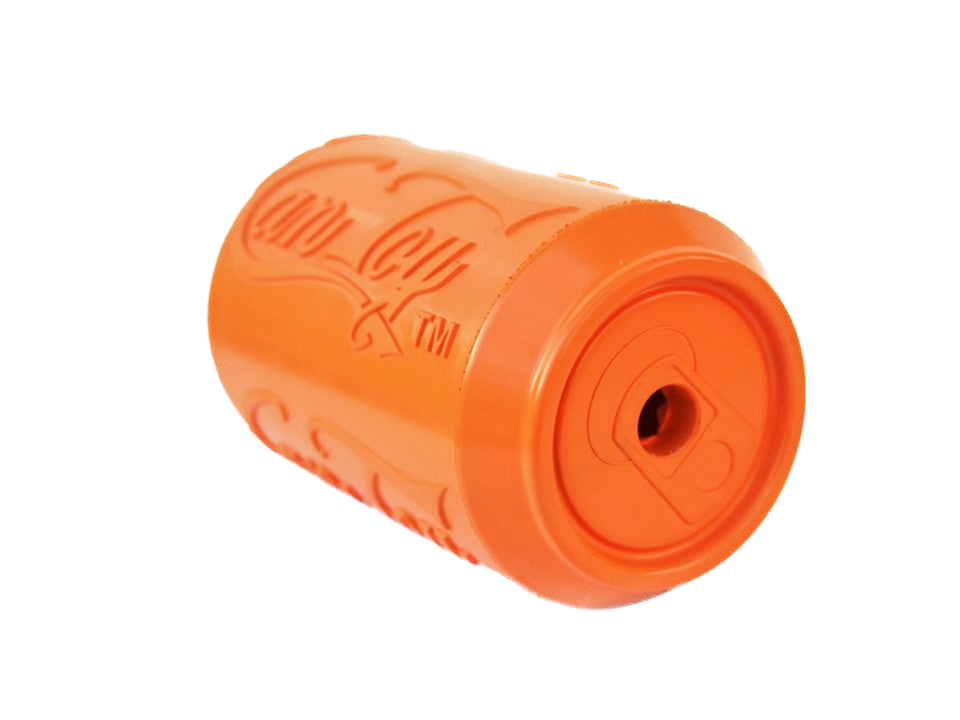 Chew Resistant Toy | Rubber Soda Can Orange