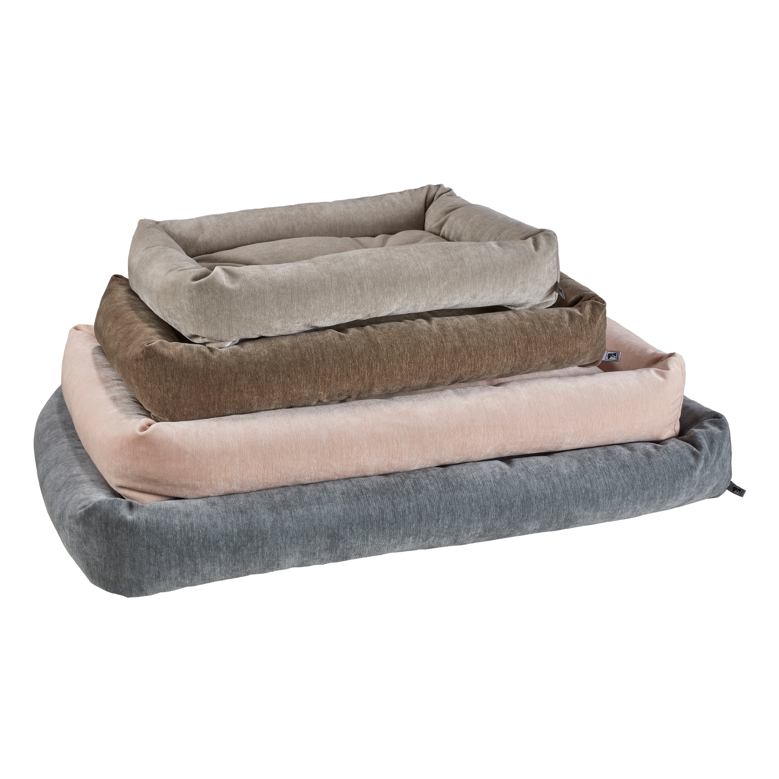 Tango Reversible Bed | Oyster Washed Microvelvet