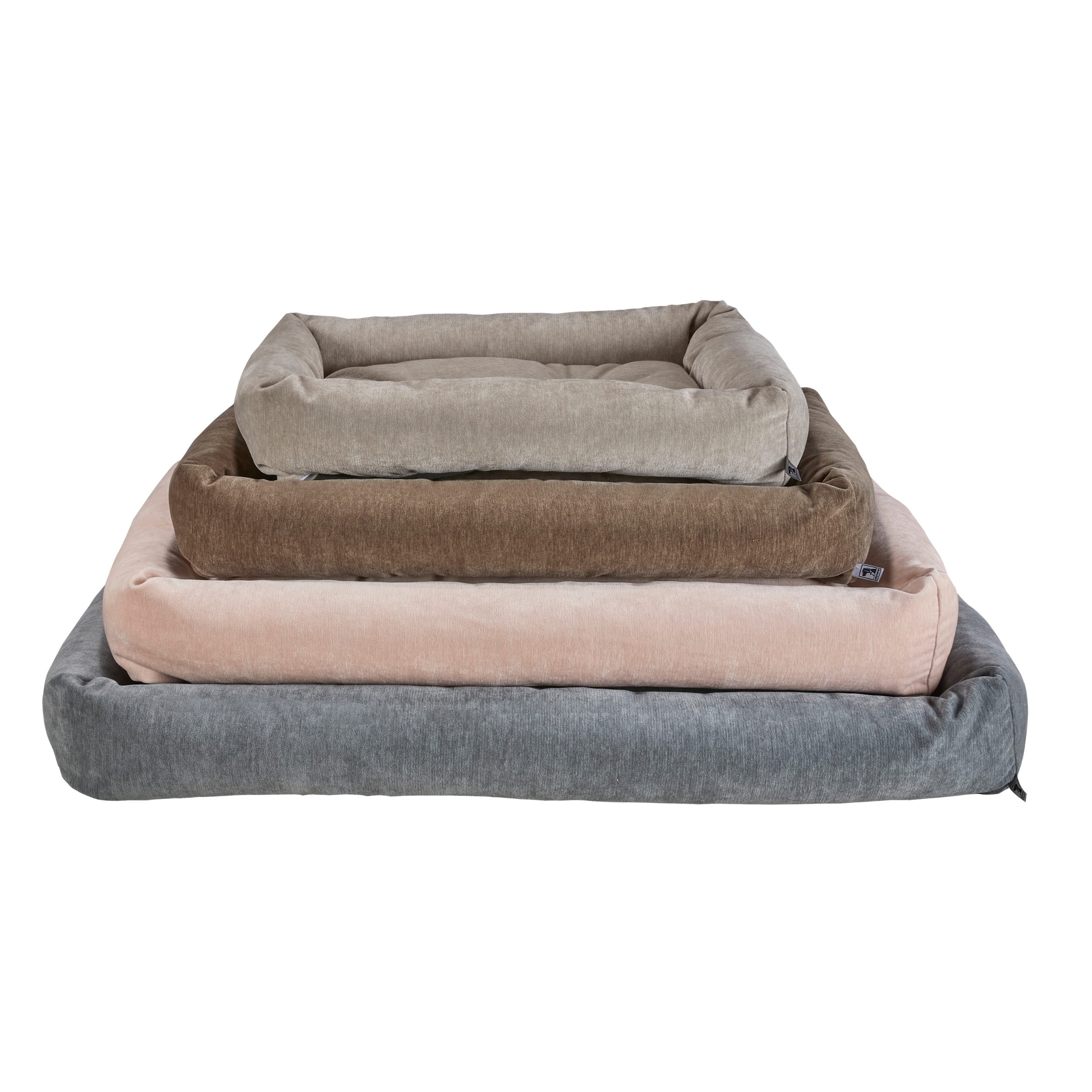 Tango Reversible Bed | Oyster Washed Microvelvet