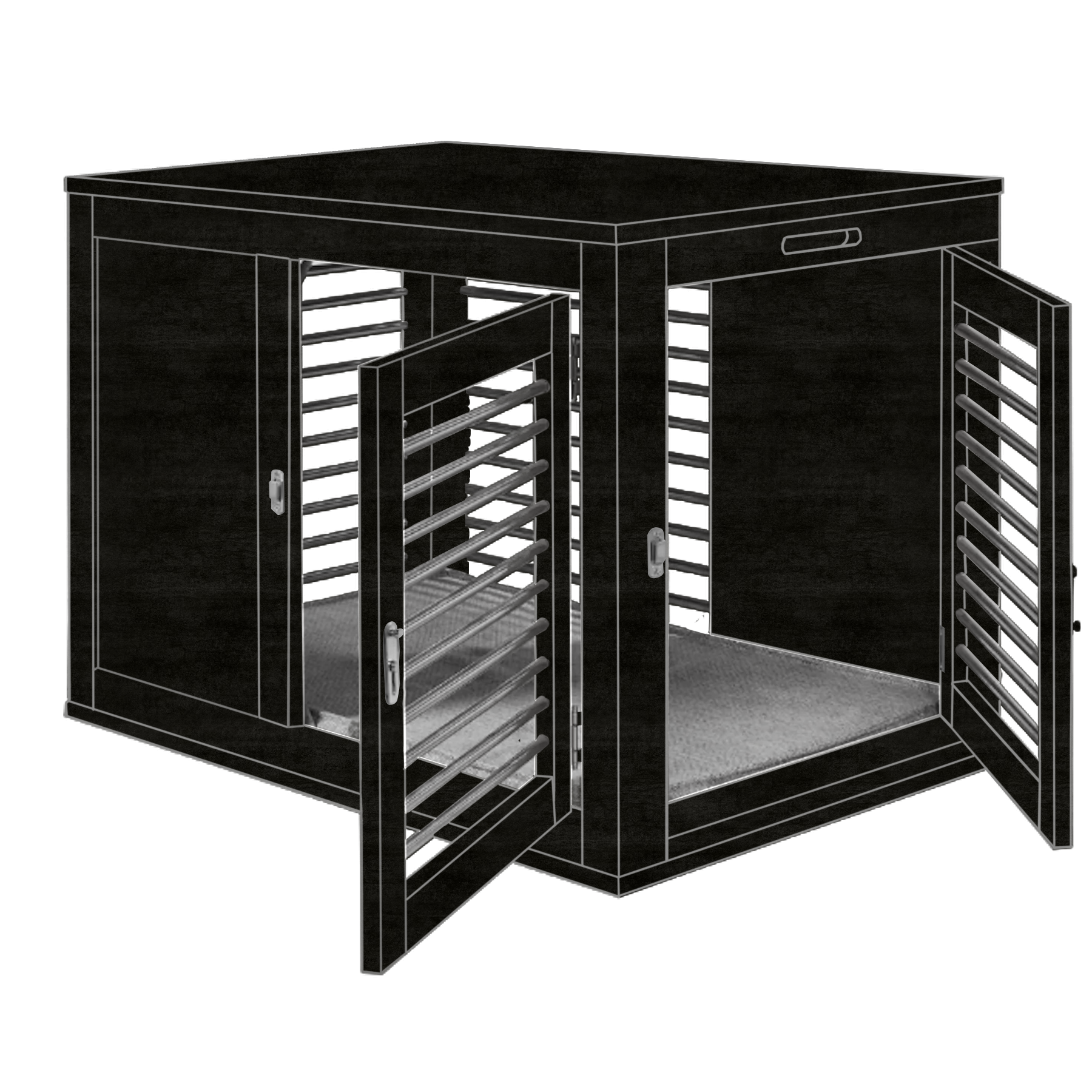 camera-obscura-abstract-black-moderno-crate-dog-kennel