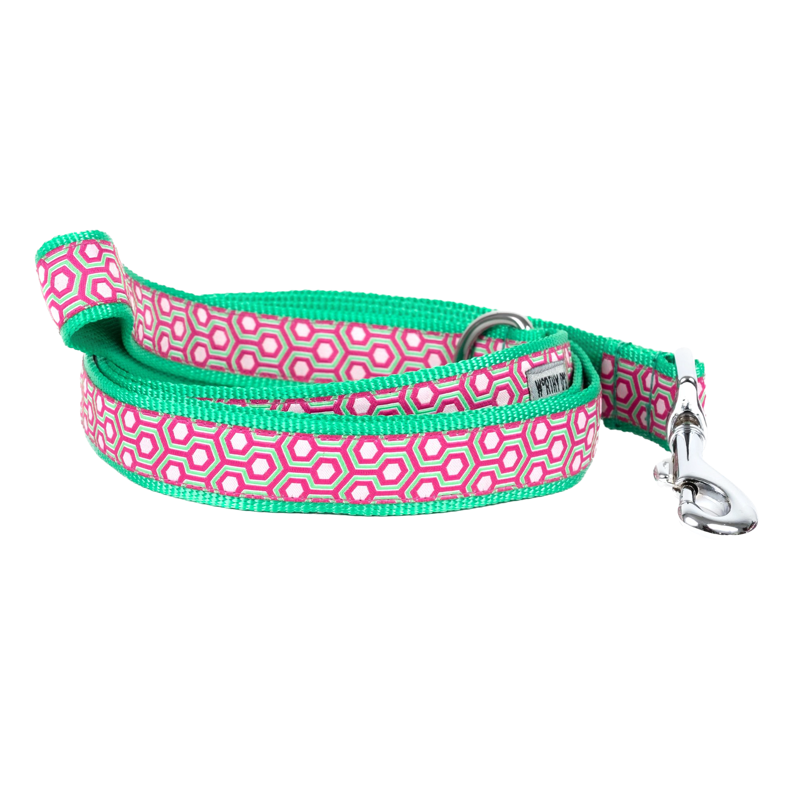 hexagon-pink-dog-leash