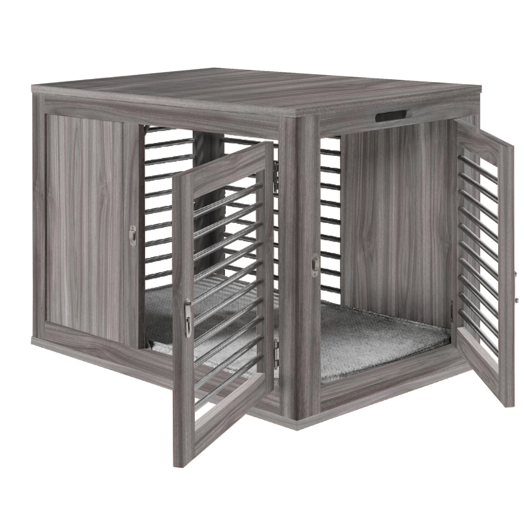 home-sweet-home-gray-teak-moderno-crate-dog-kennel