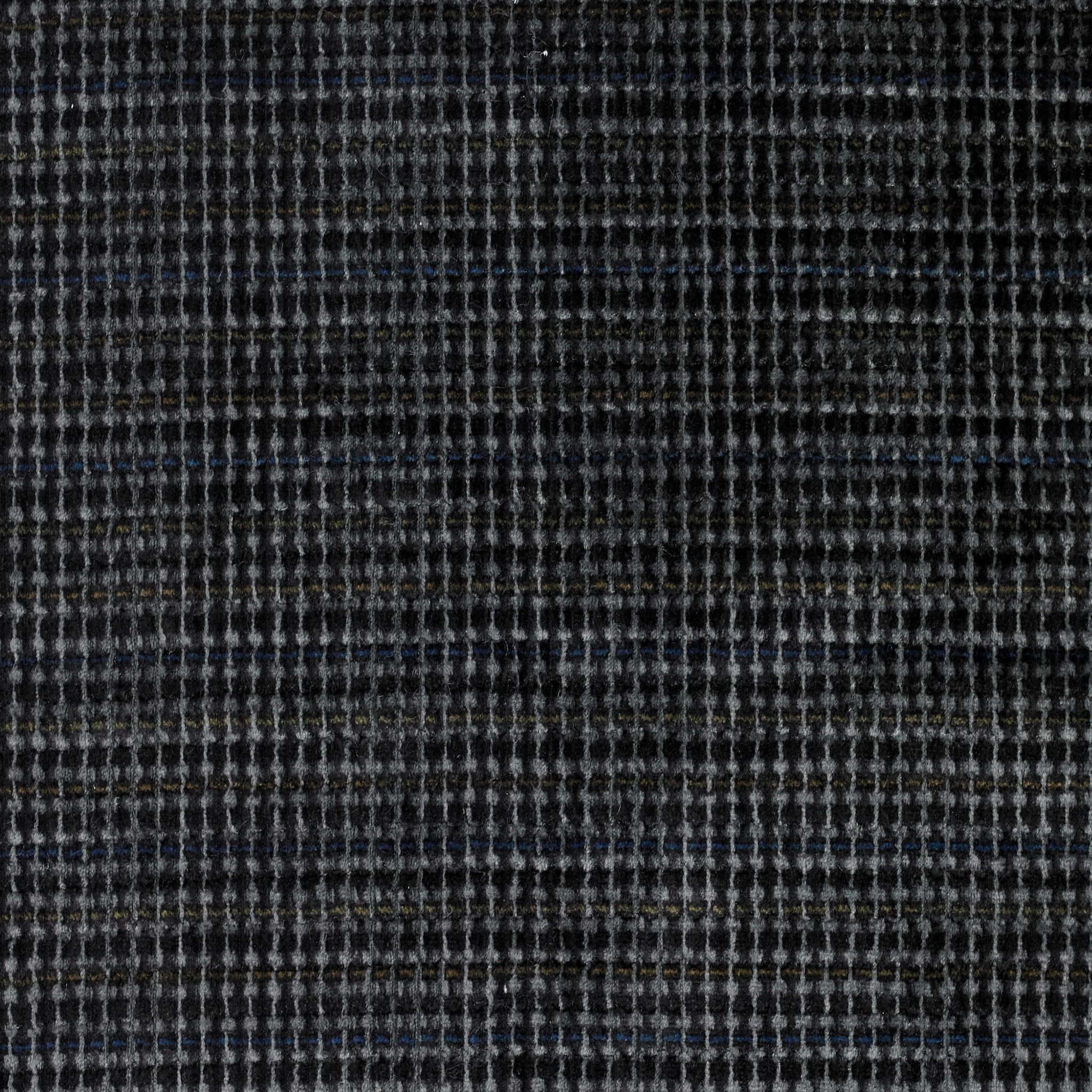 Close-up of a textured black and gray fabric pattern