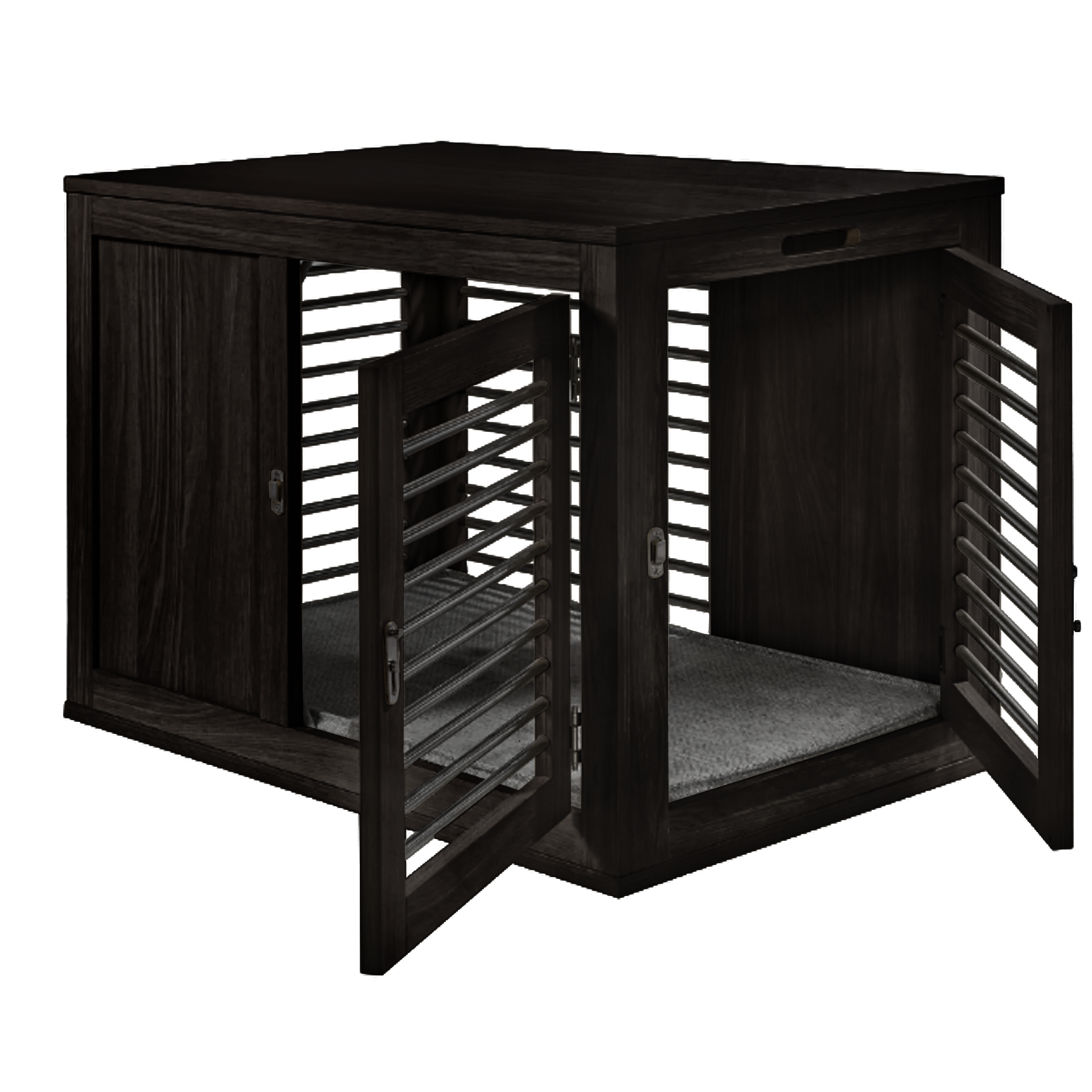 night-owl-black-hickory-moderno-crate-dog-kennel