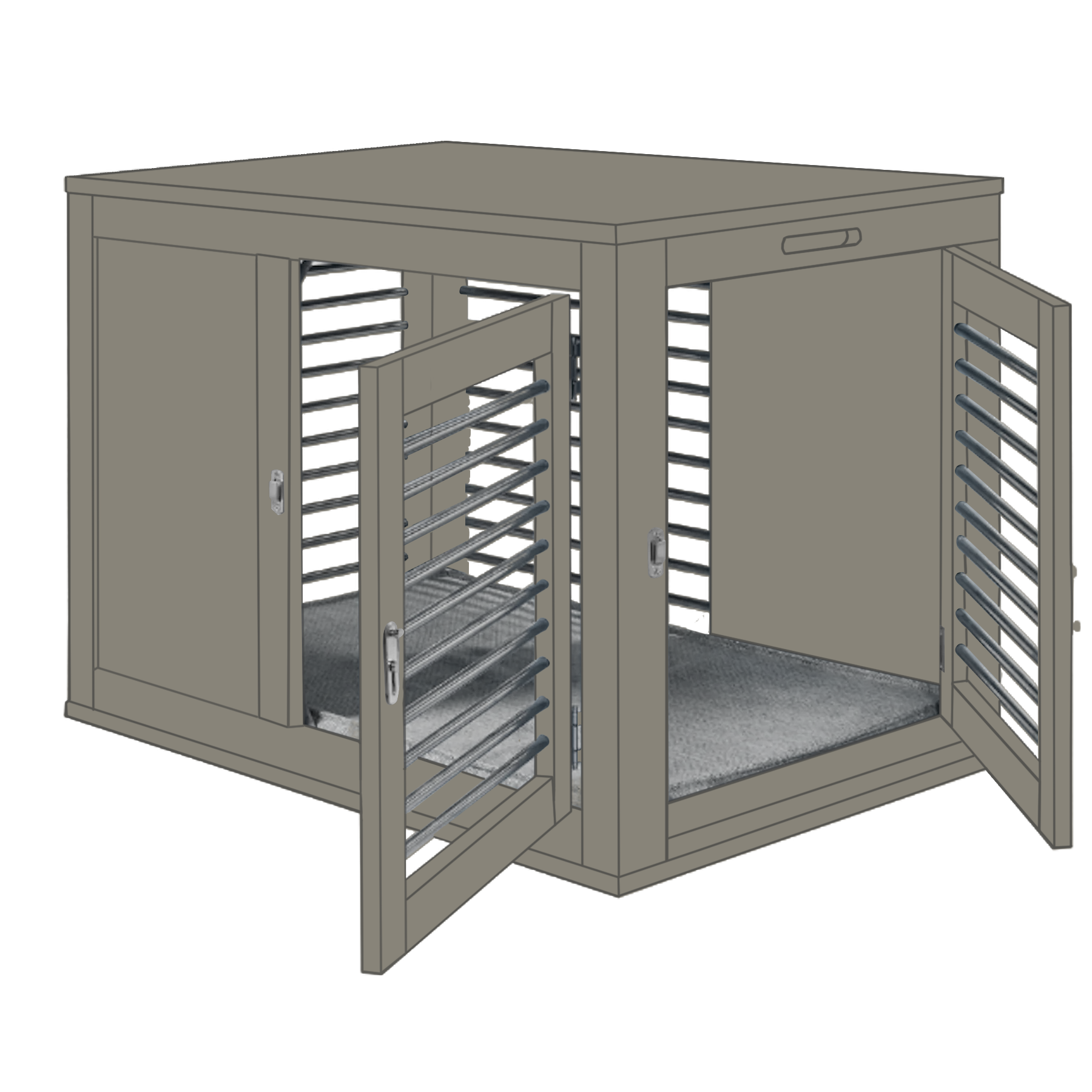 north-wind-solid-gray-moderno-crate-dog-kennel