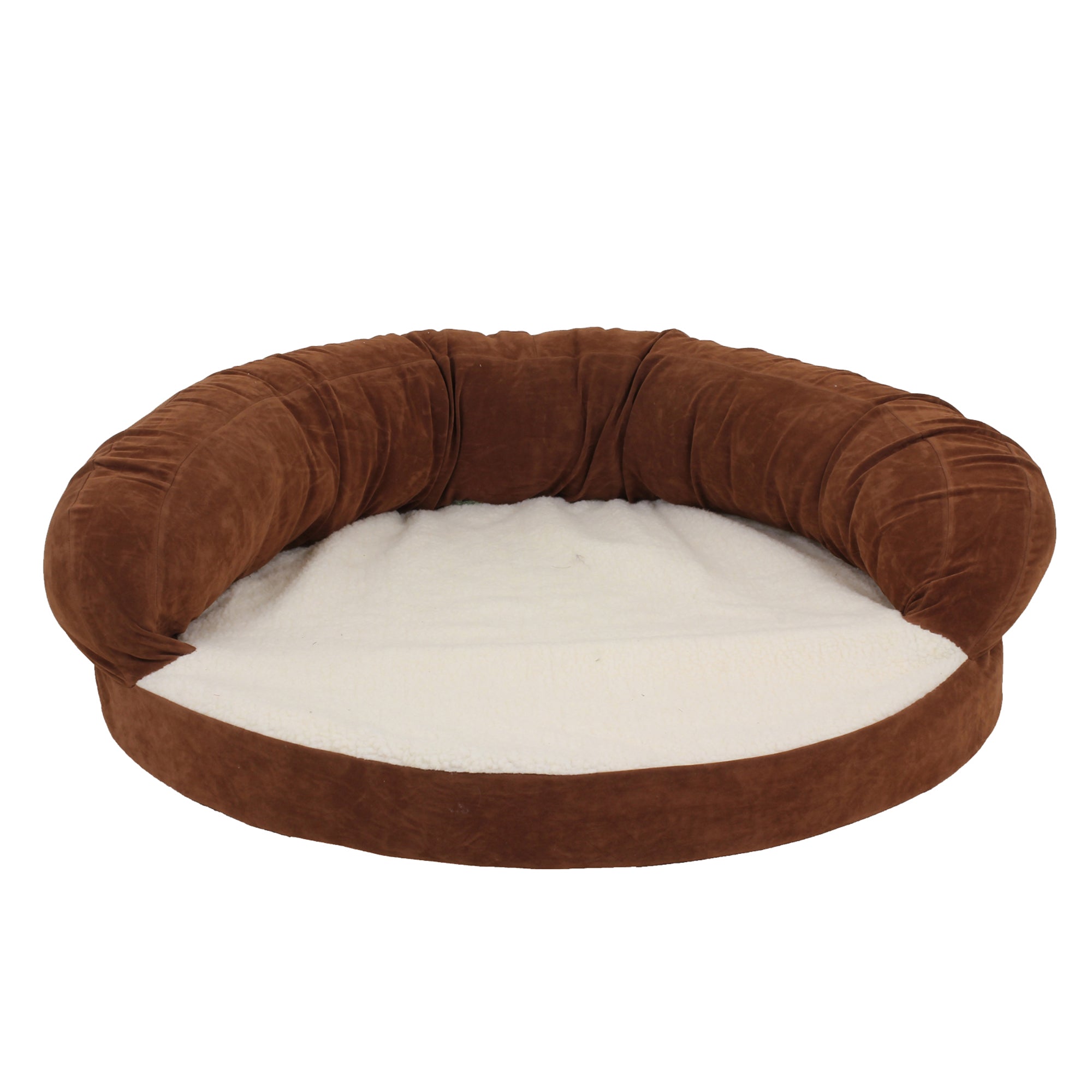 orthopedic dog bed for senior dogs chocolate brown