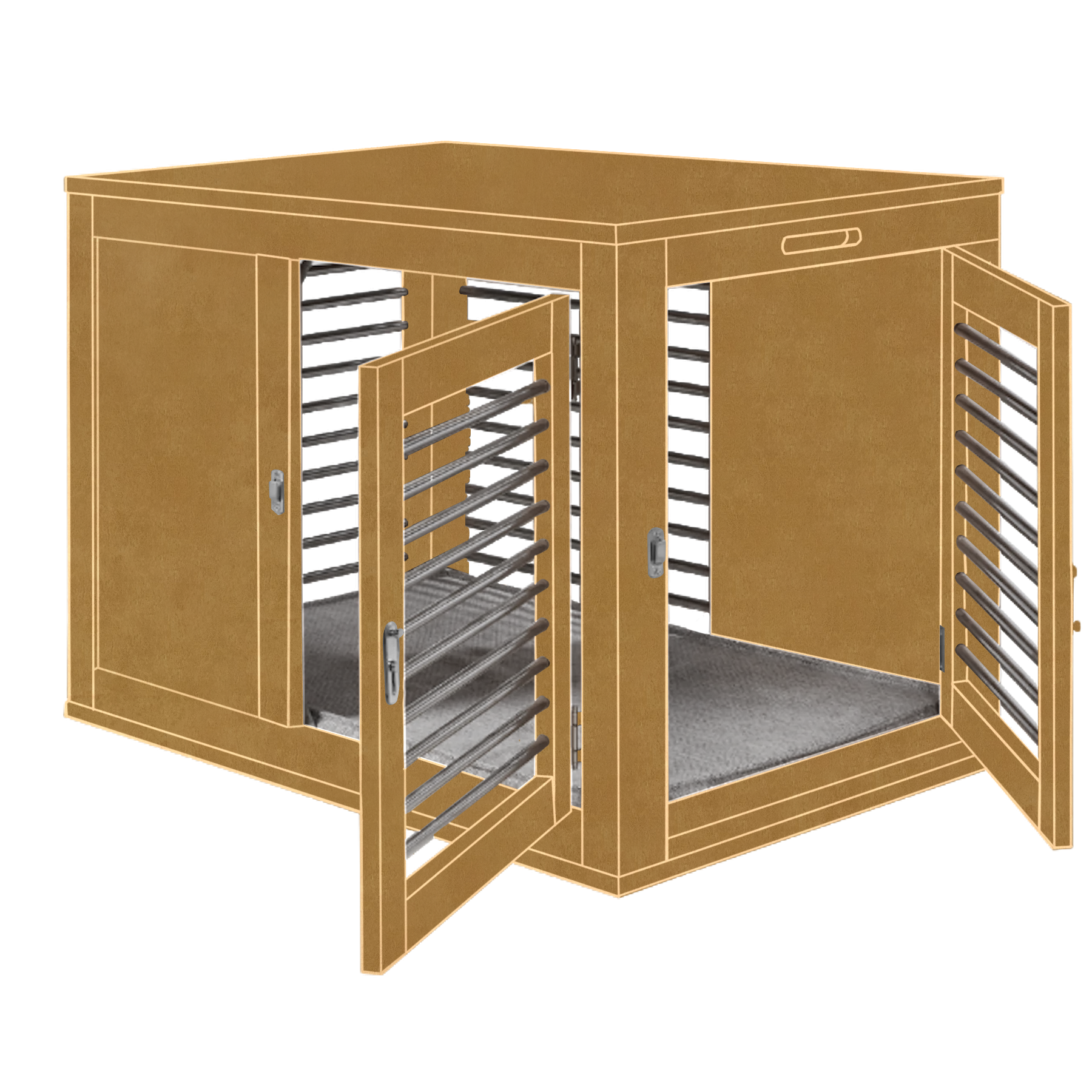 steampunk-abstract-yellow-moderno-crate-dog-kennel