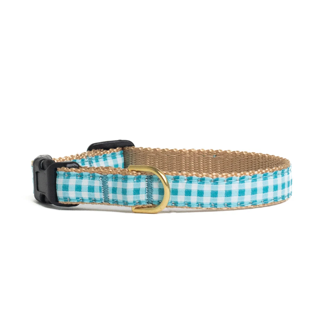 turquoise-gingham-dog-collar-small-breed-teacup