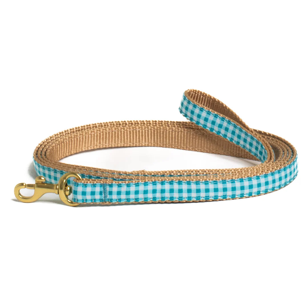 turquoise-gingham-dog-leash-small-breed-teacup
