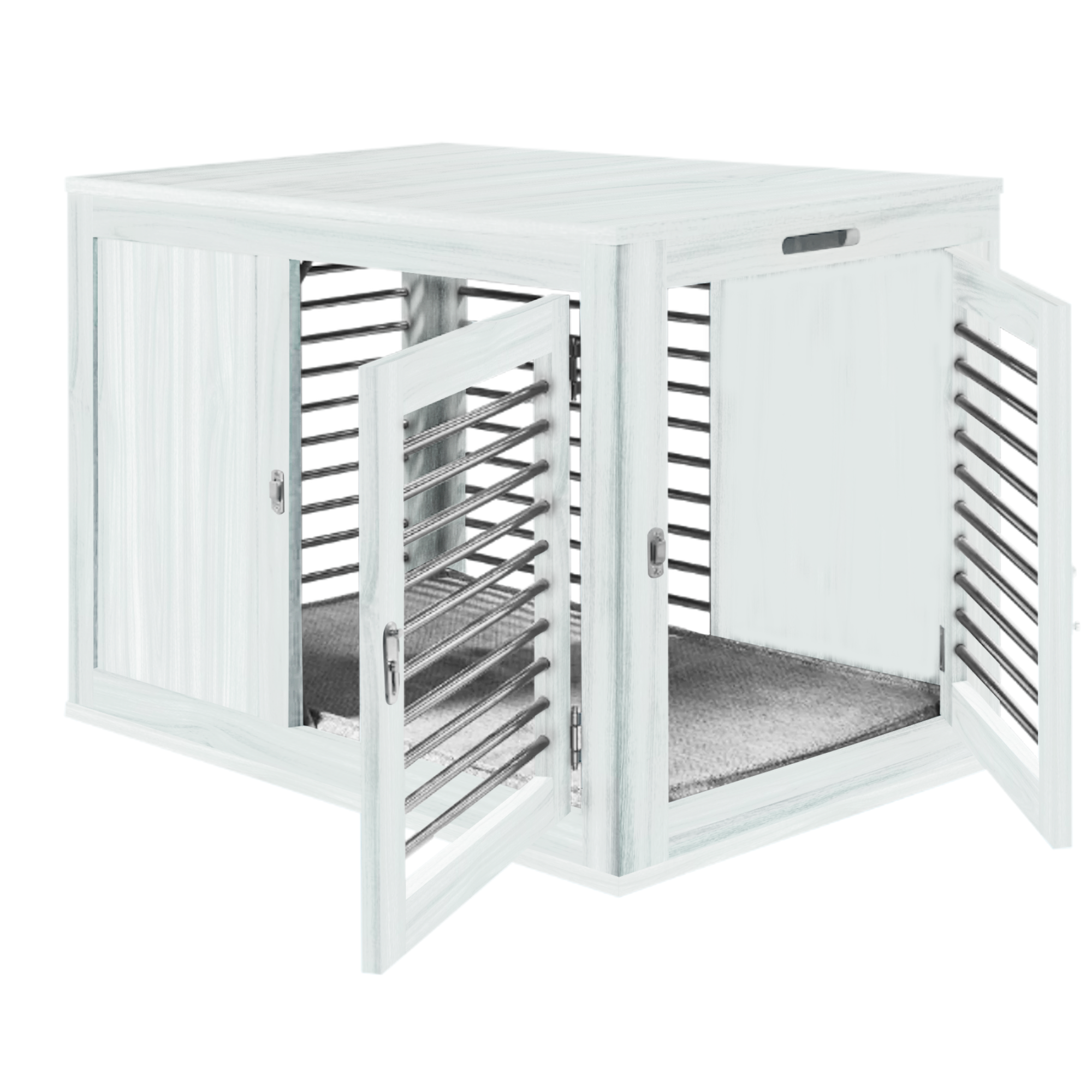 white-solid-grain-moderno-crate-dog-kennel