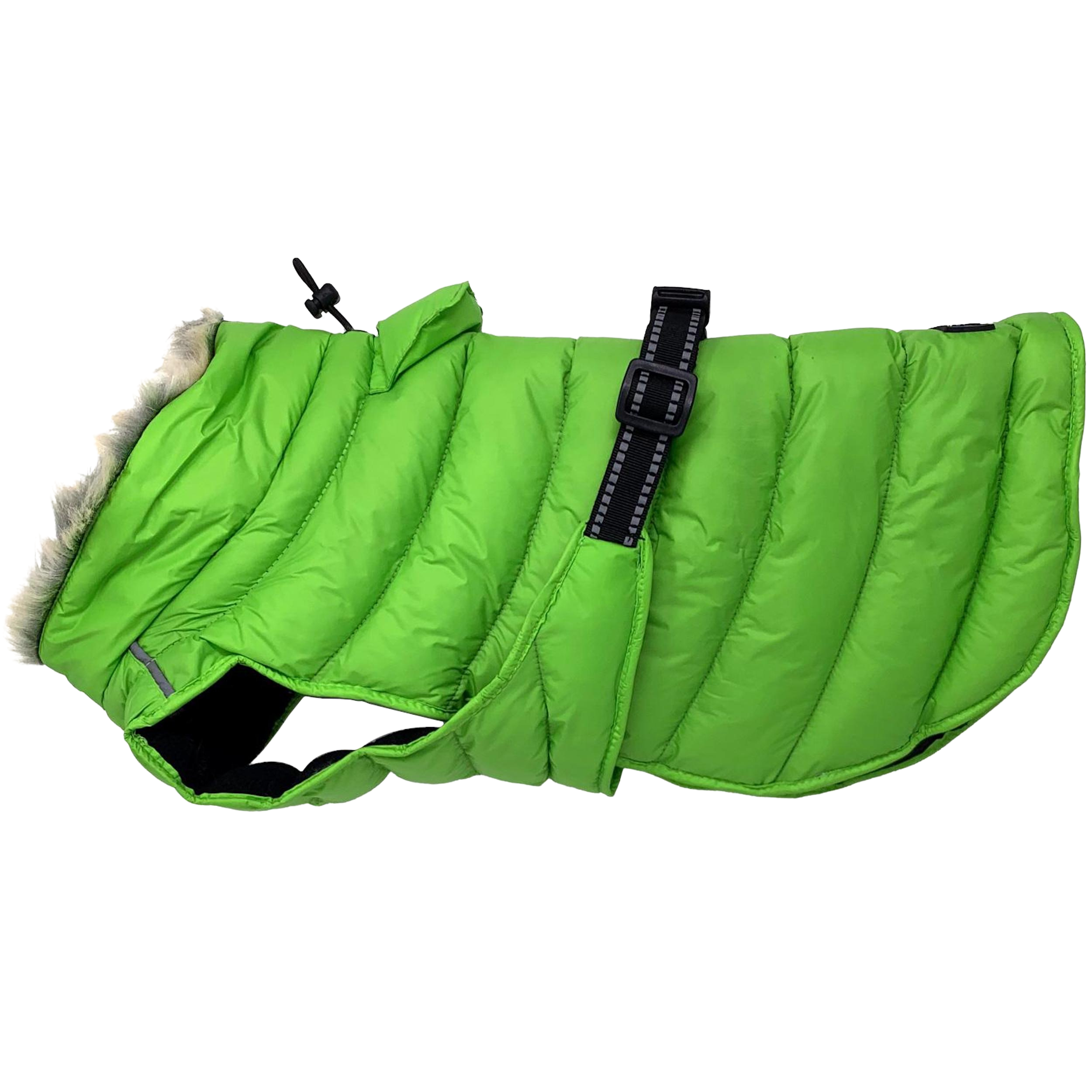 ALPINE-EXTREME-DOG-PUFFY-WINTER-COAT-LIME-GREEN