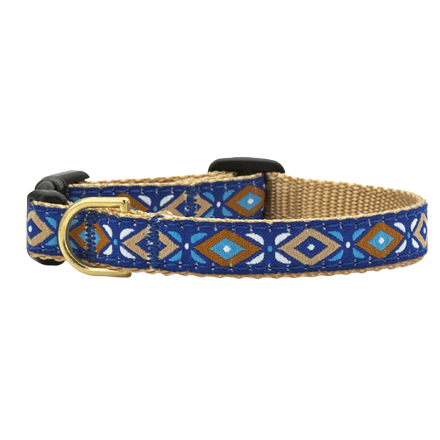 AZTEC-BLUE-DOG-COLLAR-SMALL-BREED-TEACUP