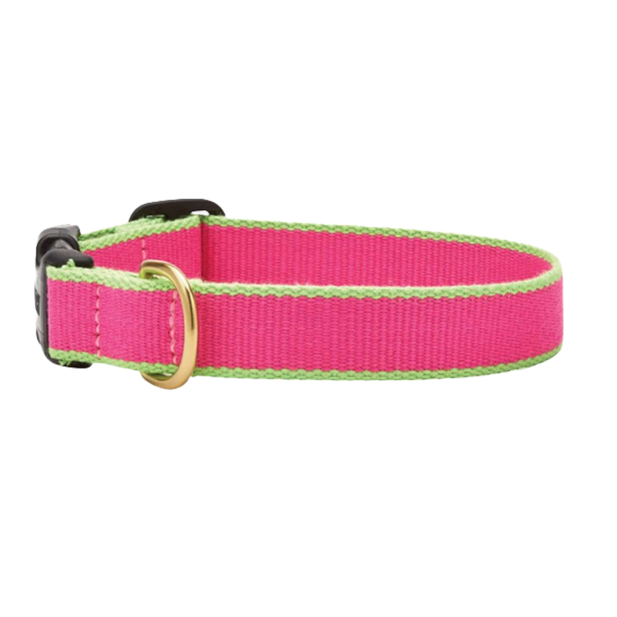 BRIGHT-PINK-LIME-DOG-COLLAR
