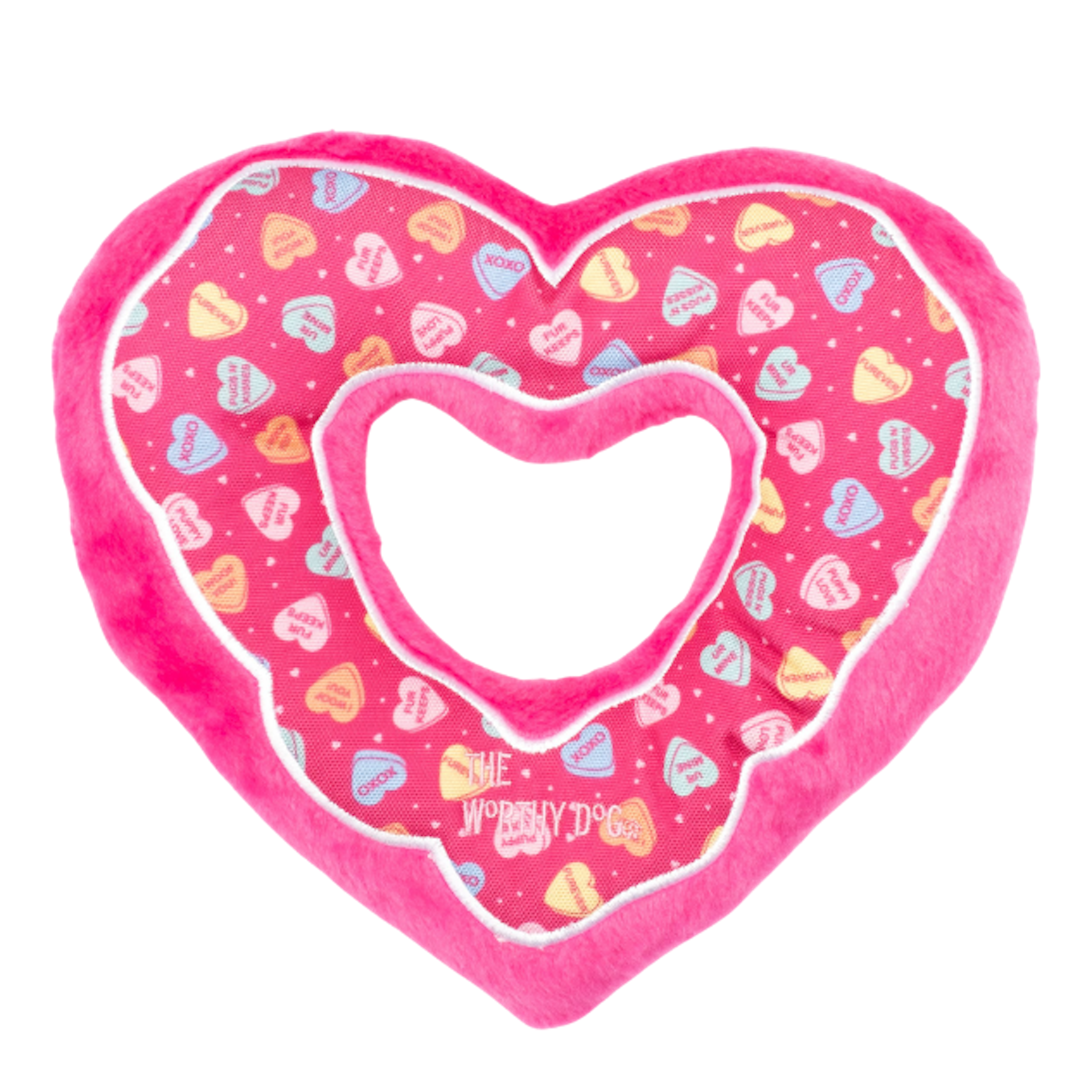 CANDY-HEARTS-DOG-TOY-PLAY