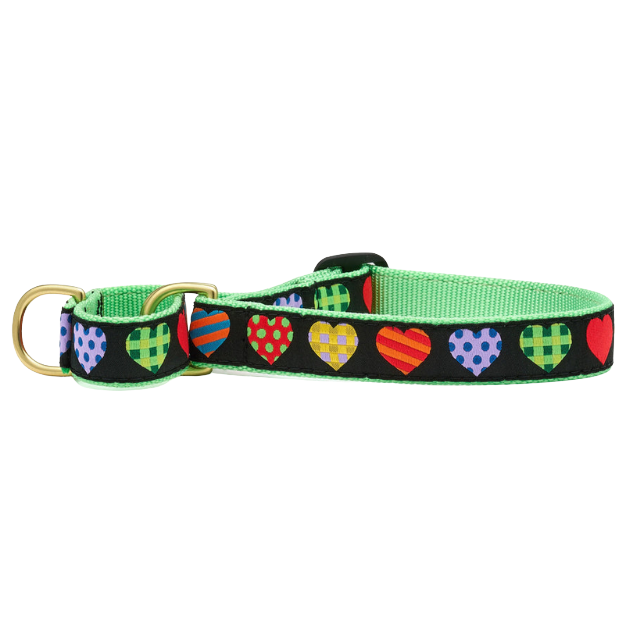 COLORFUL-HEARTS-DOG-COLLAR-MARTINGALE-NO-PULL