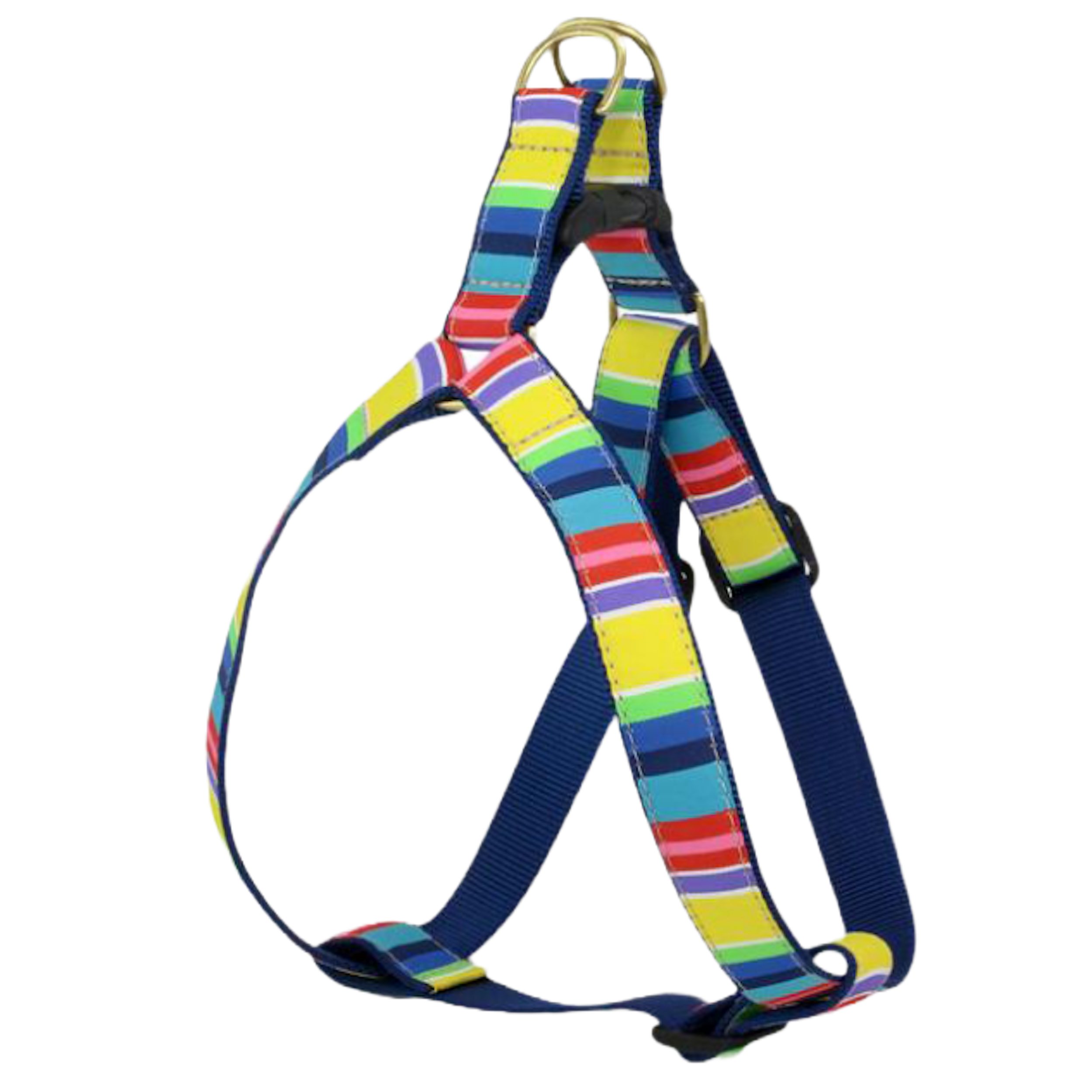 COLORFUL-STRIPES-DOG-HARNESS