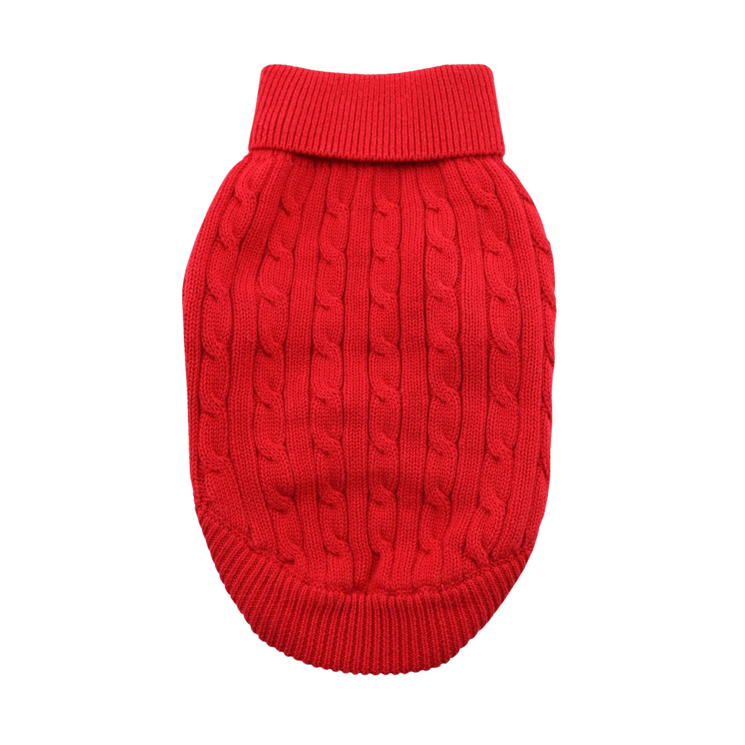 COMBED-COTTON-CABLE-KNIT-DOG-SWEATER-FIERY-RED