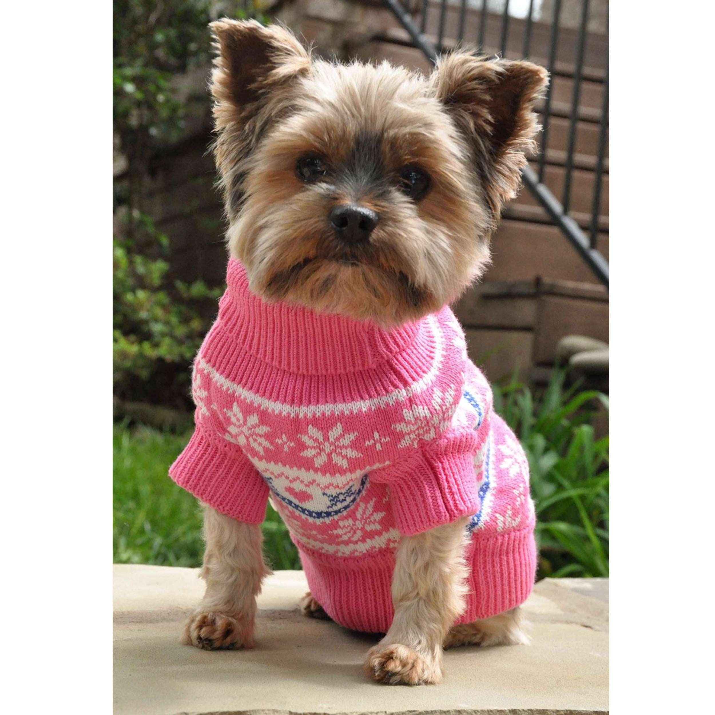 COMBED-COTTON-CABLE-KNIT-DOG-SWEATER-SNOWFLAKE-HEARTS-PINK