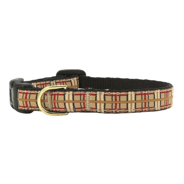 COUNTRY-PLAID-DOG-COLLAR-SMALL-BREED-TEACUP