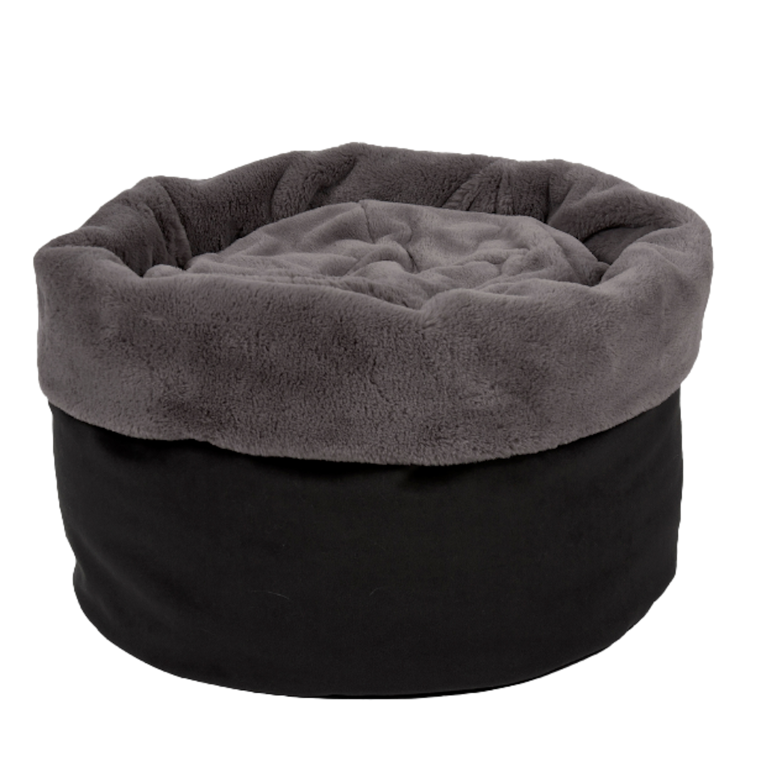 DOG-BED-BURROW-COVER-CHARCOAL-GRAY