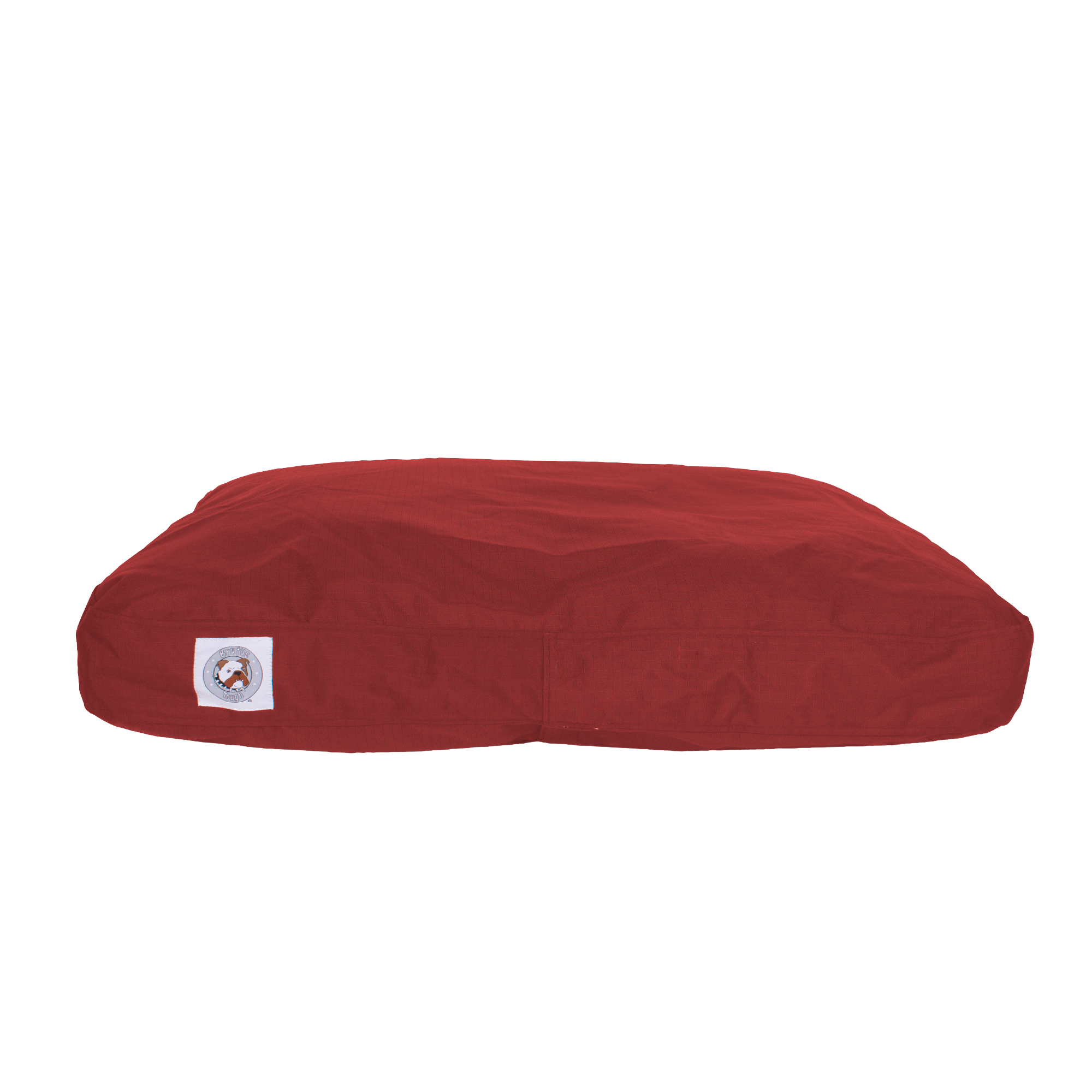 DOG-BED-CHEW-RESISTANT-PILLOW-DARK-RED