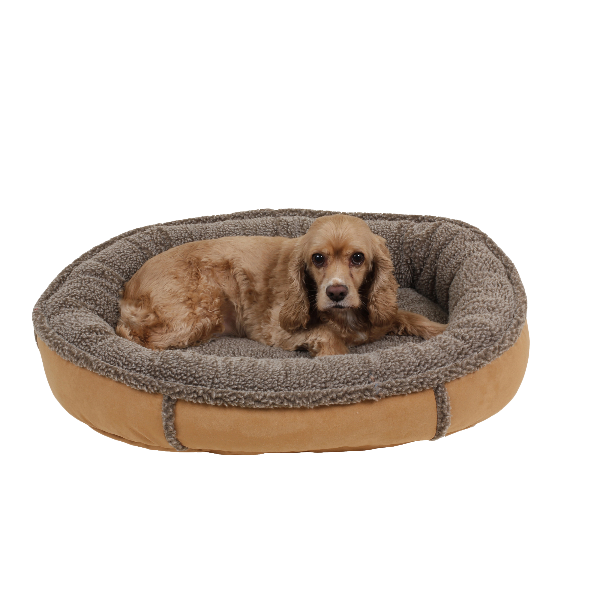 DOG-BED-ORTHO-SLEEPER-BOLSTER-ROUND-COMFY-CUP-SADDLE