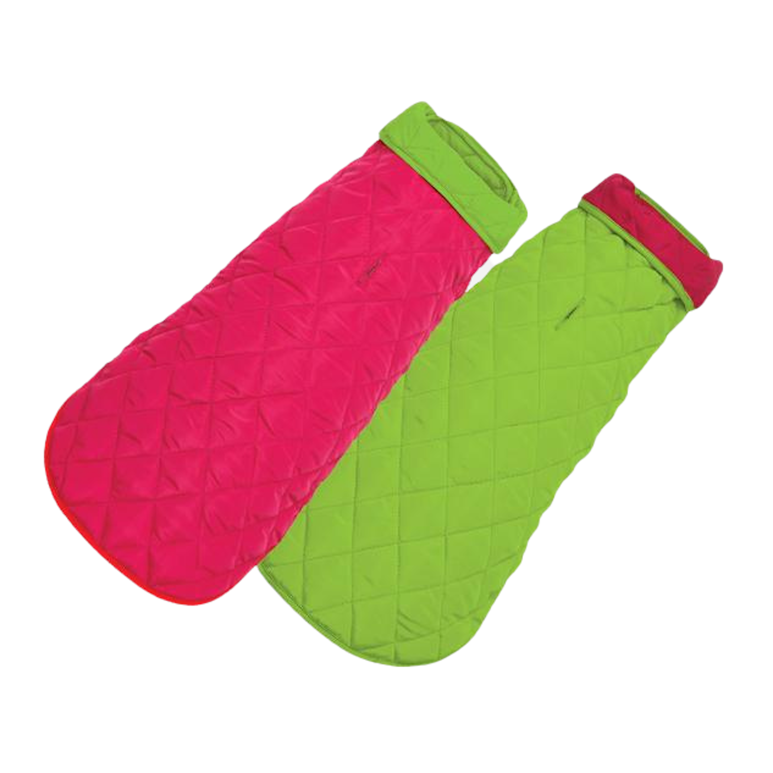 DOG-COAT-DIAMOND-QUILTED-PINK-LIME