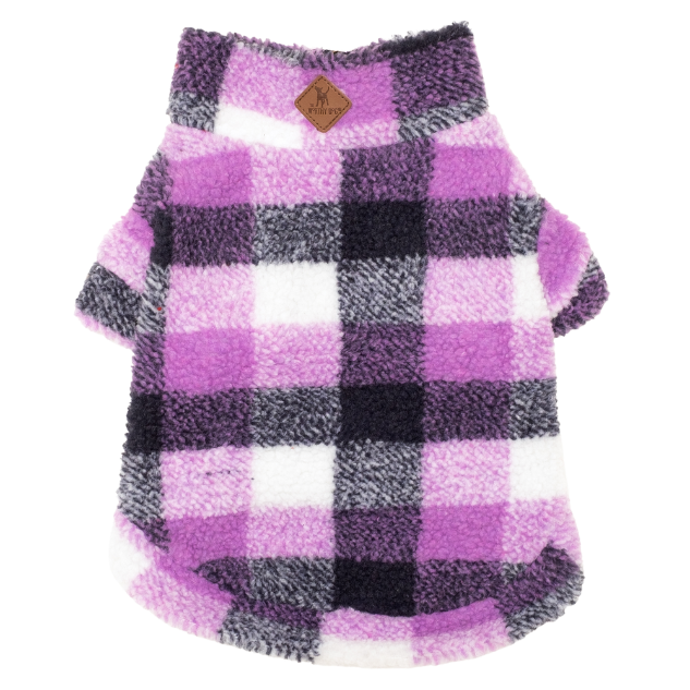 DOG-FLEECE-PULLOVER-PURPLE-AND-NAVY-PLAID