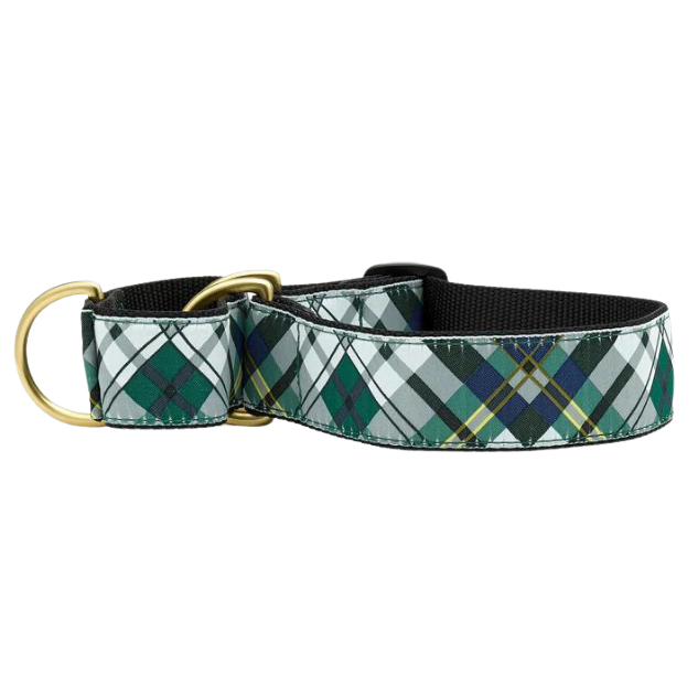 GORDON-PLAID-DOG-COLLAR-MARTINGALE-EXTRA-WIDE-LARGE-BREED-NO-PULL