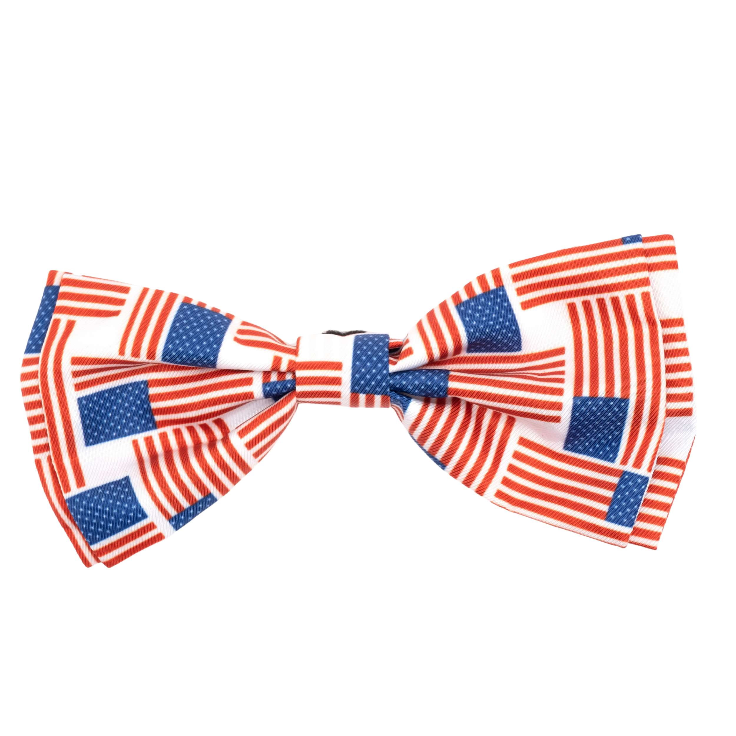 PATCHWORK-FLAG-DOG-BOW-TIE
