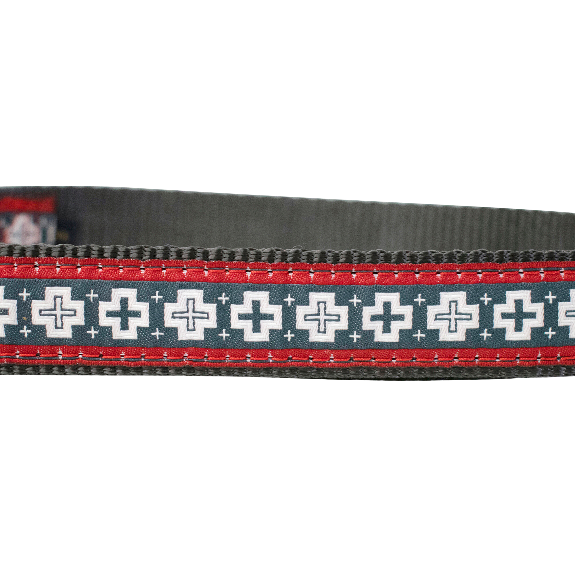 PENDLETON-DOG-COLLAR-LEASH-WHITE-RED-GRAY-SAN-MIGUEL-CLASSICS-COLLECTION