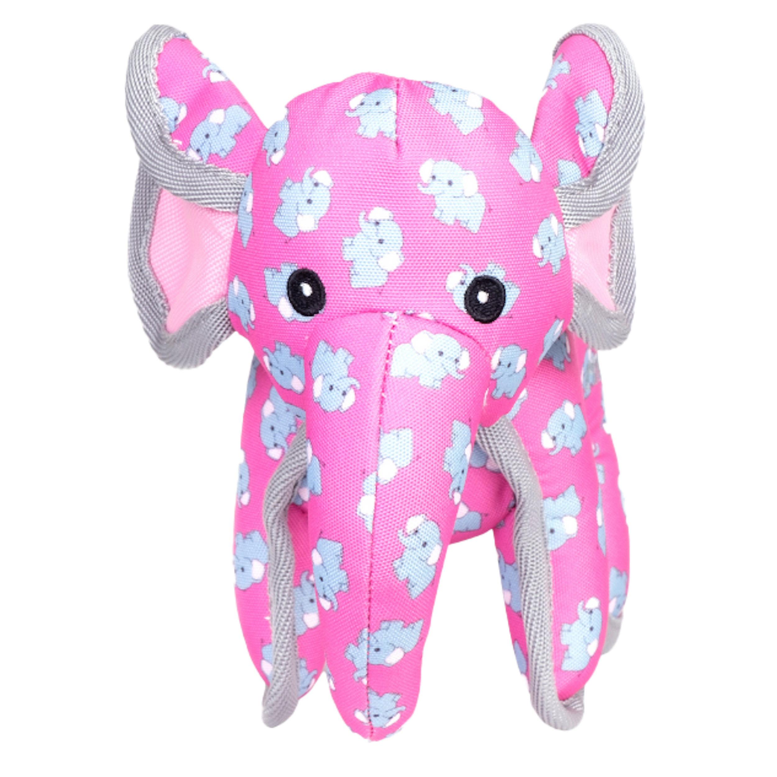 Chew Proof Tough Dog Toy Pink Elephant boulderbarks