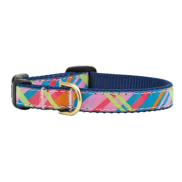 PINK-MADRAS-DOG-COLLAR-SMALL-BREED-TEACUP