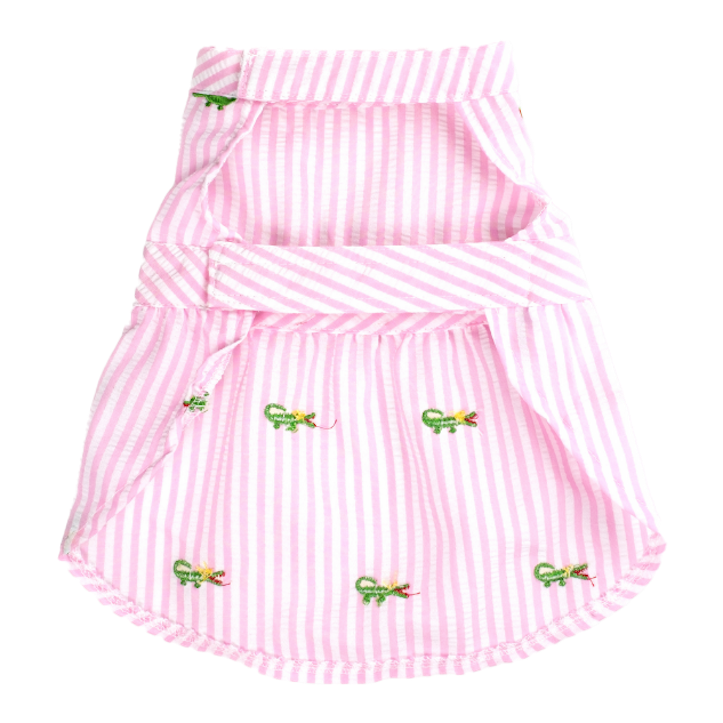 Dress | Pink Stripe Alligators