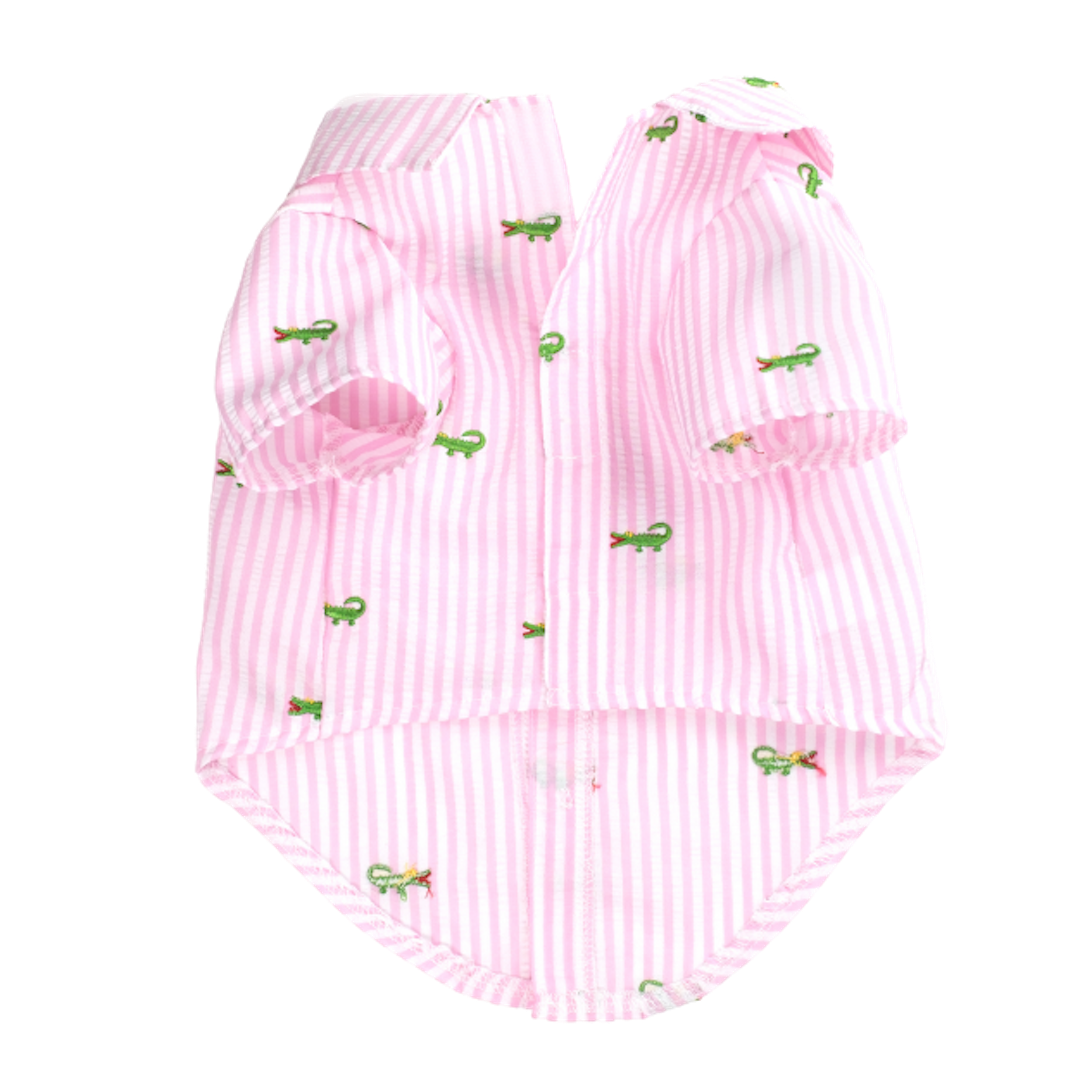 Shirt | Pink Stripe Alligators