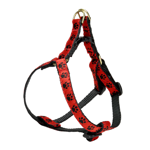 RED-BLACK-PAW-DOG-HARNESS-SMALL-BREED-TEACUP