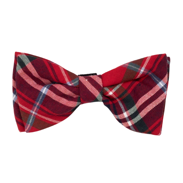 RED-PLAID-DOG-BOW-TIE