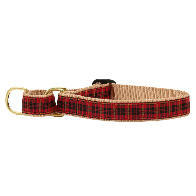 RED-PLAID-DOG-COLLAR-MARTINGALE-NO-PULL