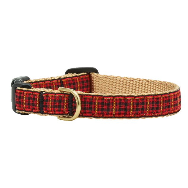 RED-PLAID-DOG-COLLAR-SMALL-BREED-TEACUP