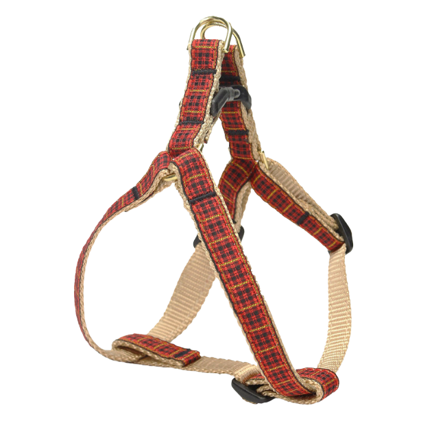 RED-PLAID-DOG-HARNESS-SMALL-BREED-TEACUP