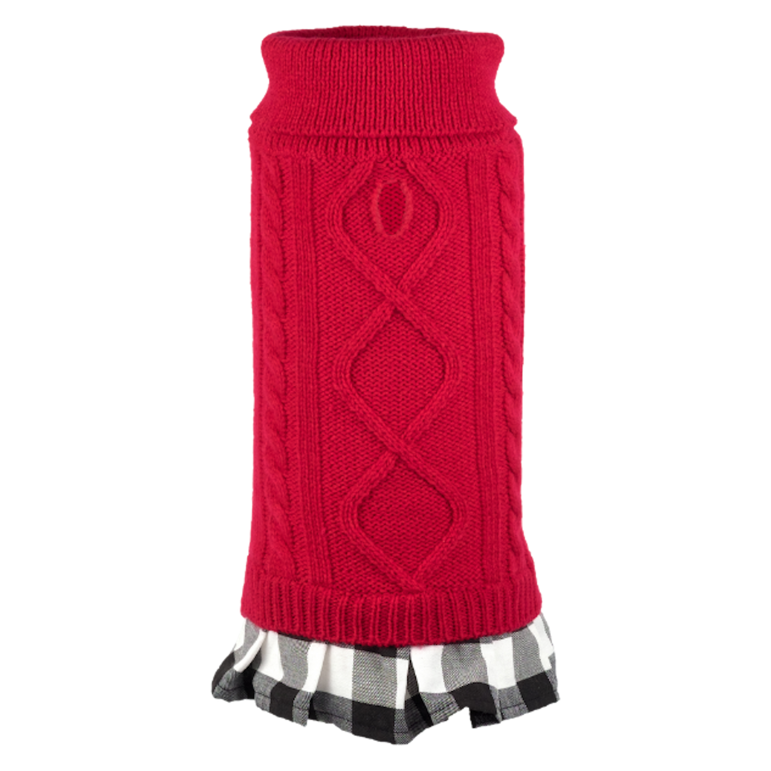 Sweater Dress | Red Plaid