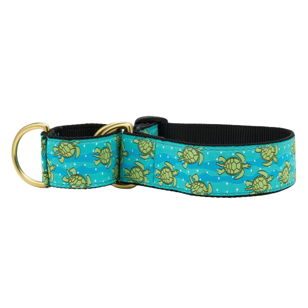 SEA-TURTLES-DOG-COLLAR-MARTINGALE-EXTRA-WIDE-LARGE-BREED-NO-PULL
