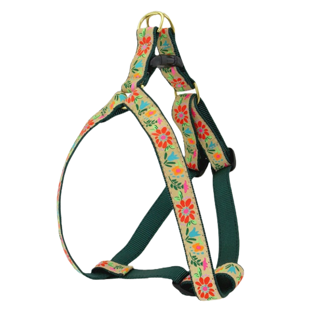 TAPESTRY-FLORAL-DOG-HARNESS